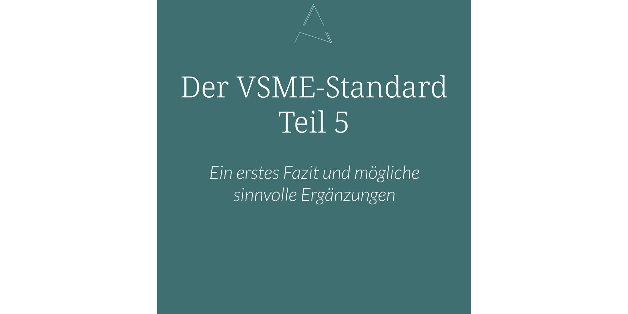 VSME-Standard, Nachhaltigkeitsstrategie, Wesentlichkeitsanalyse, Stakeholder-Management, Risiko- und Chancenmanagement, ESG-Reporting