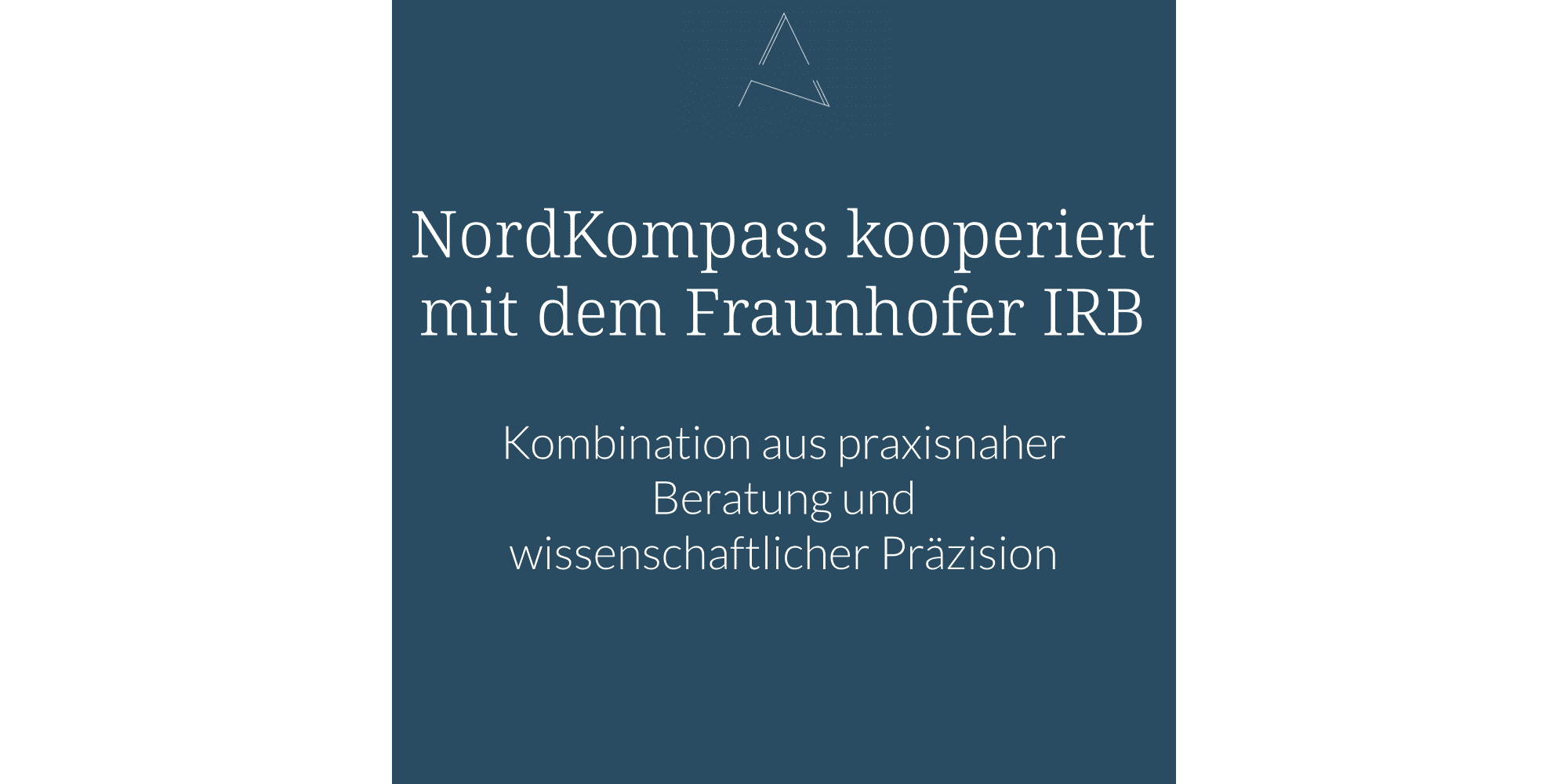 NordKompass kooperiert mit Fraunhofer IRB