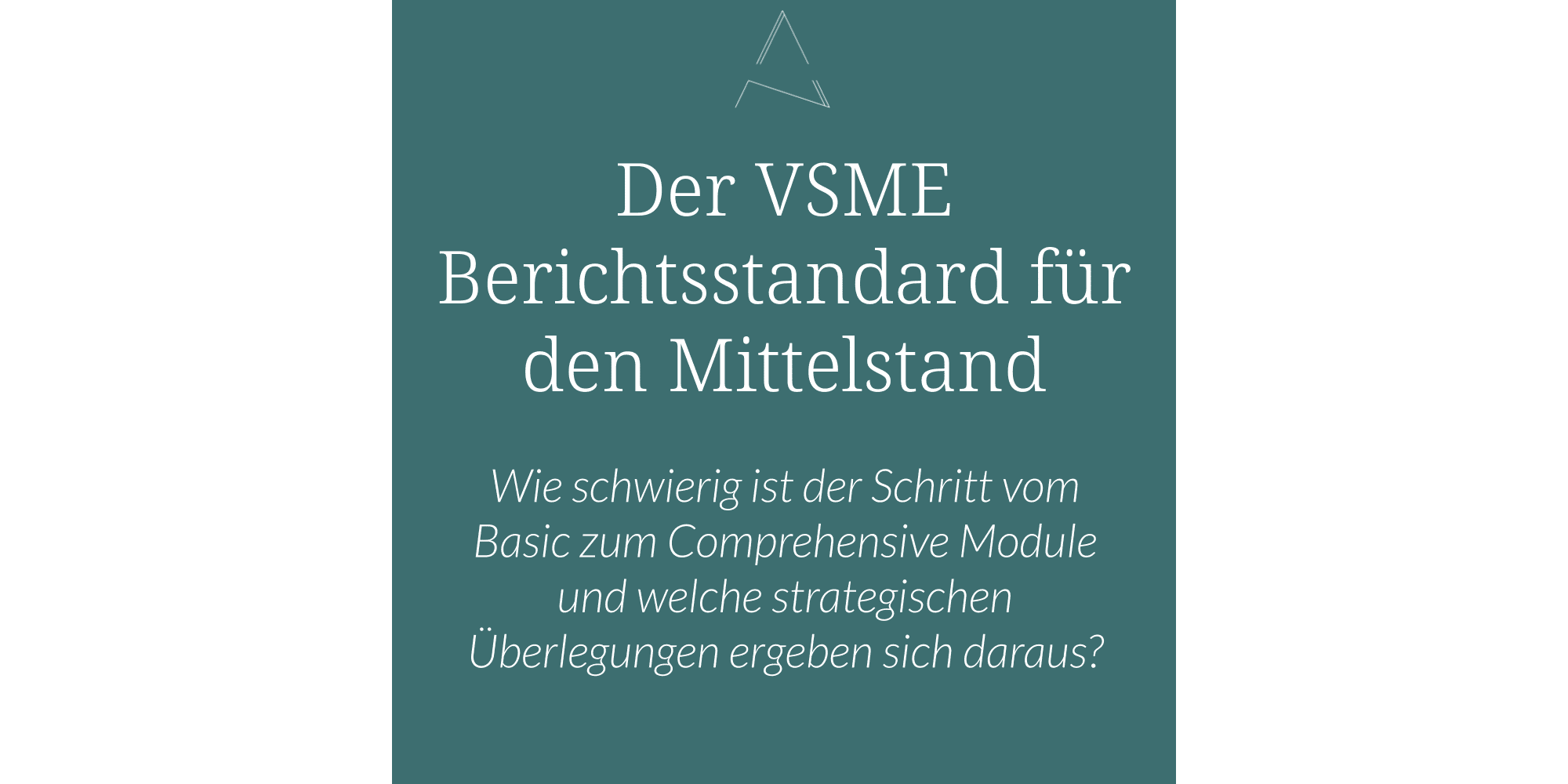 Der VSME Berichtsstandard für den Mittelstand