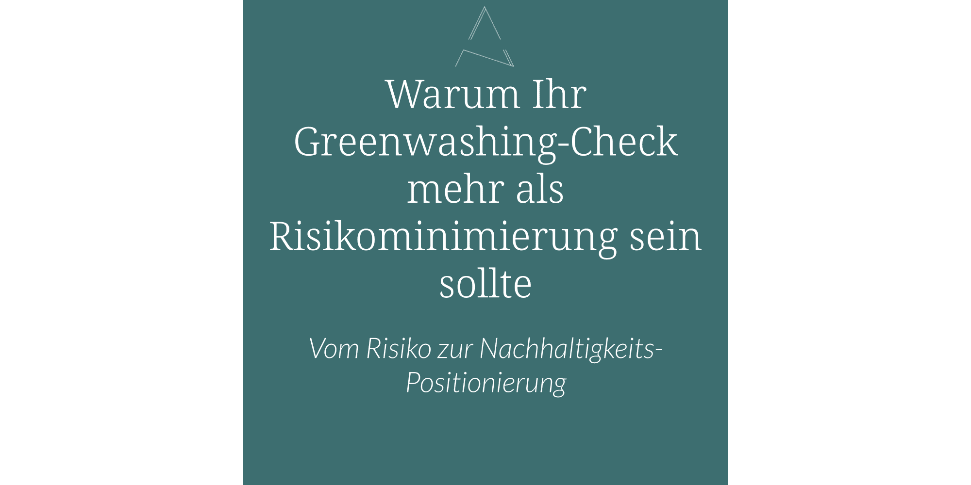 Greenwashing Mittelstand, Greenwashing Check für den Mittelstand