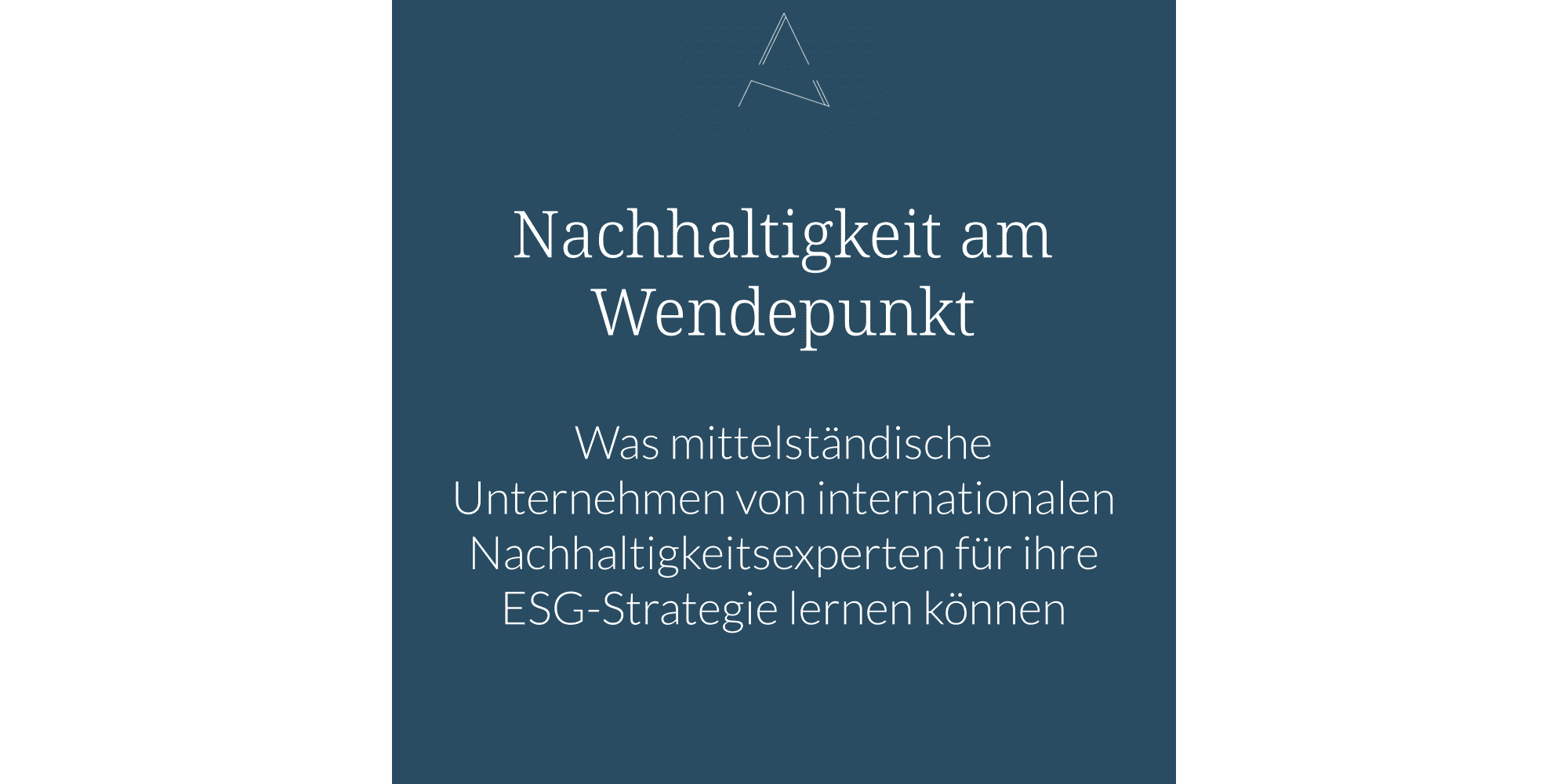 ESG Strategie Mittelstand, Nachhaltigkeitsstrategie,