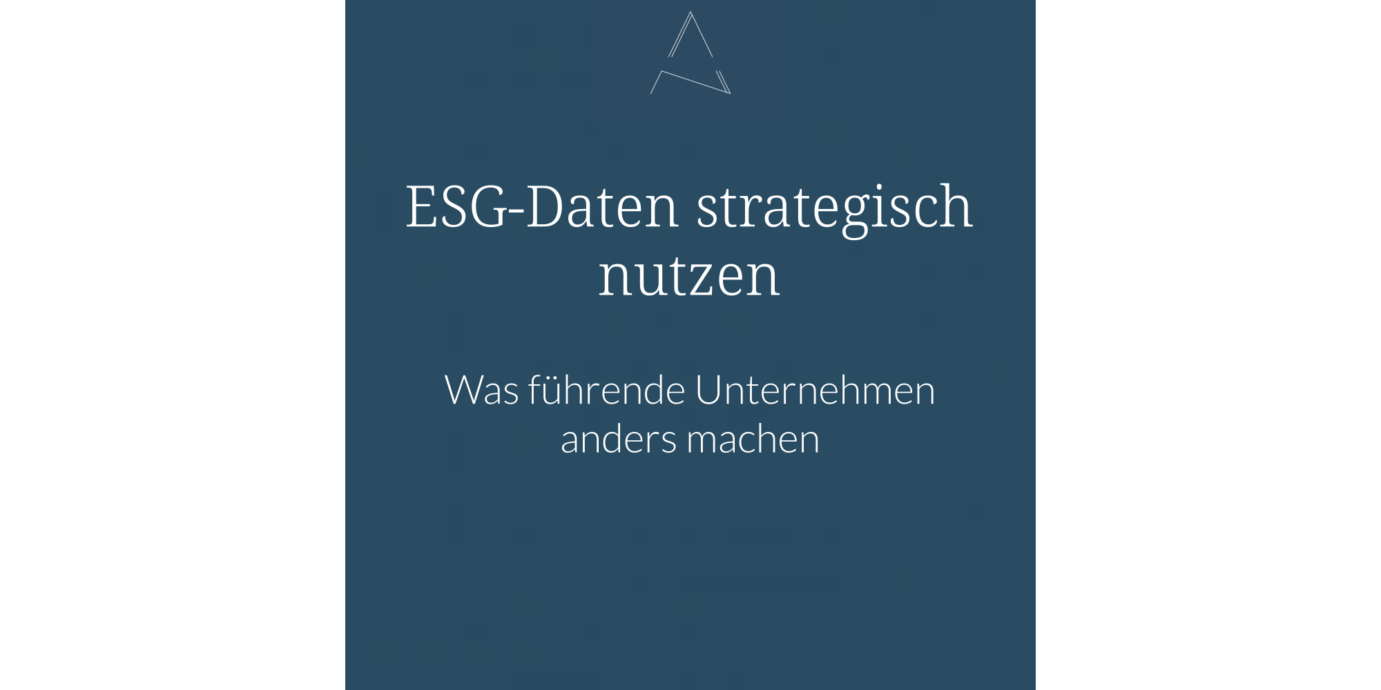 ESG Daten, ESG Daten Strategie, ESG Ansätze