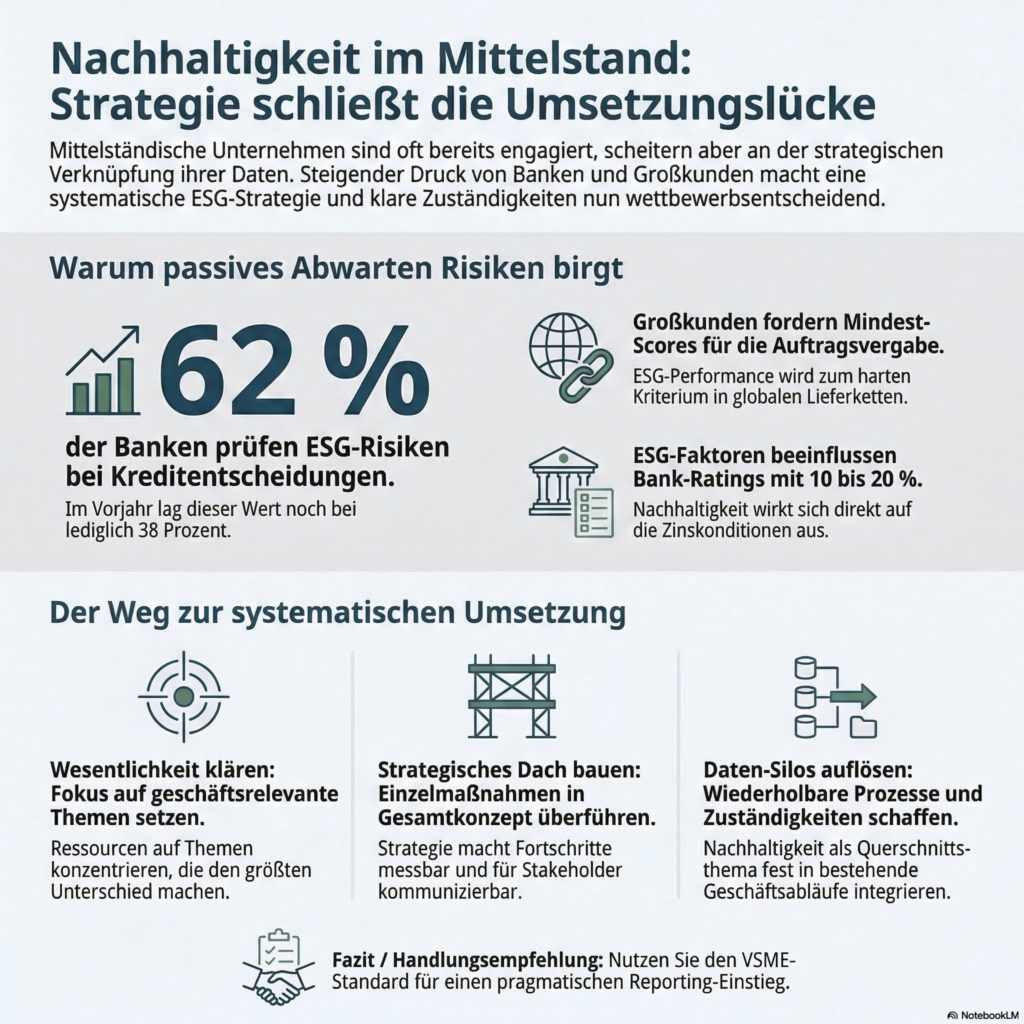 Nachhaltigkeit im Mittelstand – Warum ist die Umsetzung manchmal schwieriger, als zunächst gedacht?