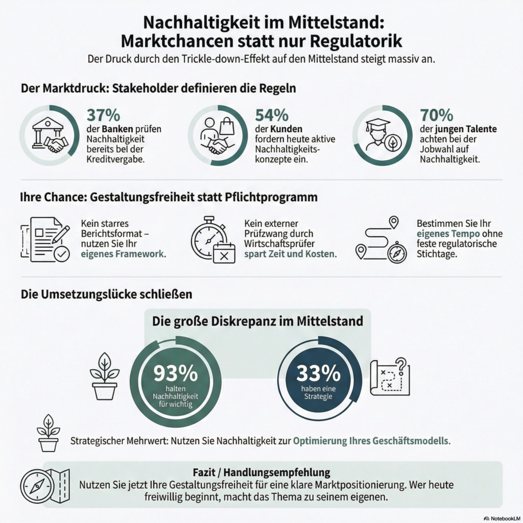 Warum Nachhaltigkeit im Mittelstand gerade an Tempo gewinnt und nicht verliert