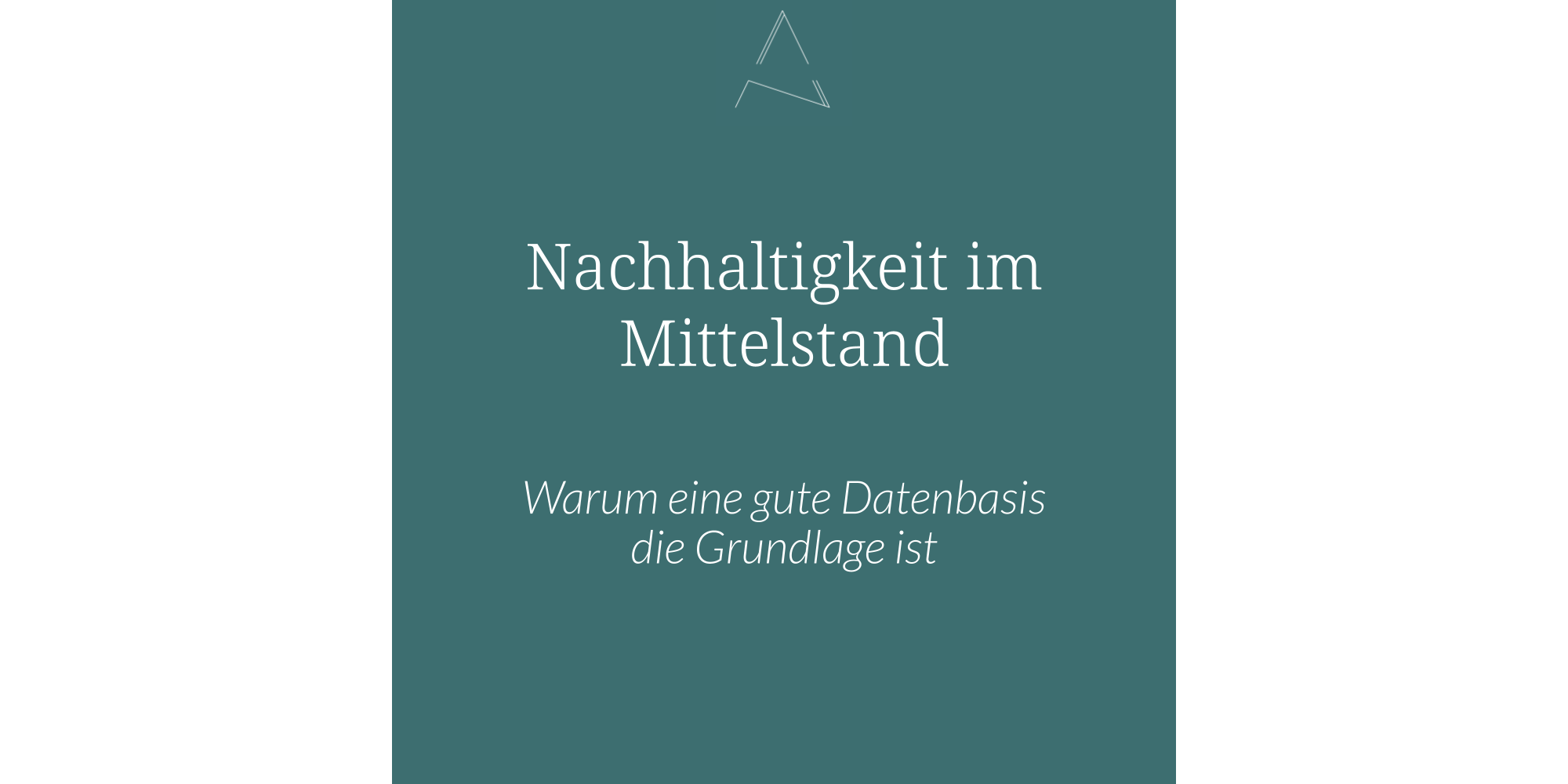 Nachhaltigkeit im Mittelstand: Warum eine gute Datenbasis die Grundlage ist. Welche Probleme bestehen bei der Verankerung von Nachhaltigkeit im Mittelstand? Stellen Sie sich vor: 64 % Ihrer Mitbewerber stufen ihr eigenes Nachhaltigkeitsengagement als hoch oder sehr hoch ein. Gleichzeitig sagen mehr als drei Viertel von ihnen, dass sie kurzfristige finanzielle Ziele und langfristige Nachhaltigkeitsziele kaum miteinander vereinbaren können. Und wenn man fragt, was den Fortschritt am meisten bremst, lautet die Antwort nicht mangelnder Wille – sondern fehlendes Budget und vor allem: belastbare Daten.